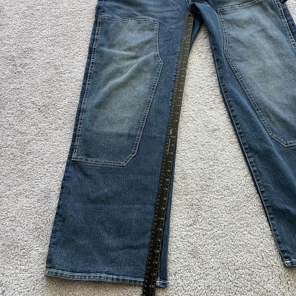 True Religion Vinny Ultra Baggy Carpenter Jeans Mens 36x33‎ Blue Drawstring